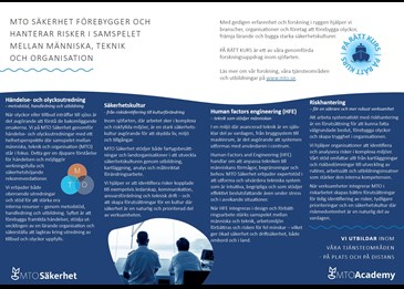 Stöd inom sjöfarten MTO Säkerhet